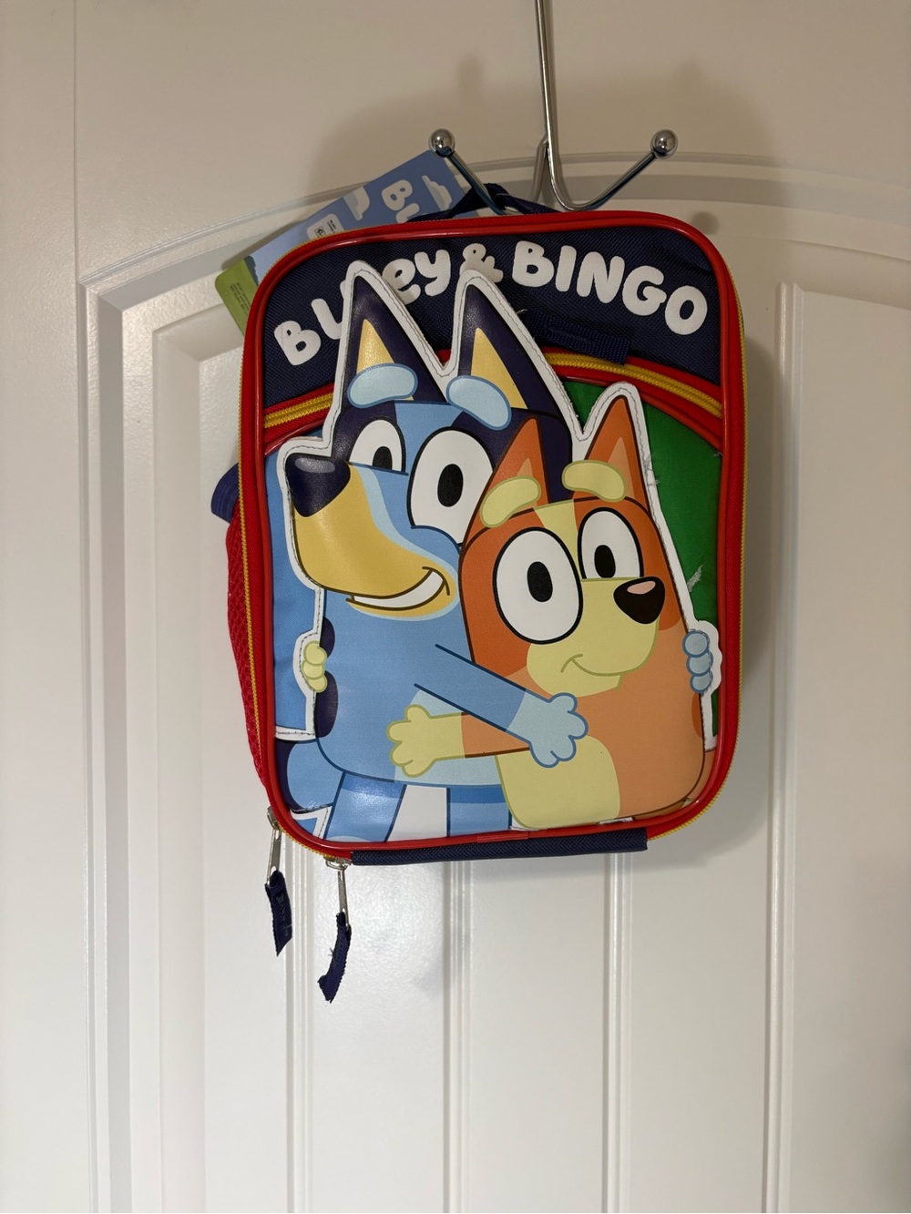 Kids Lunch Bag - Navy Blue and Red